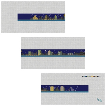 Dallas Skyline Needlepoint Belt Kit