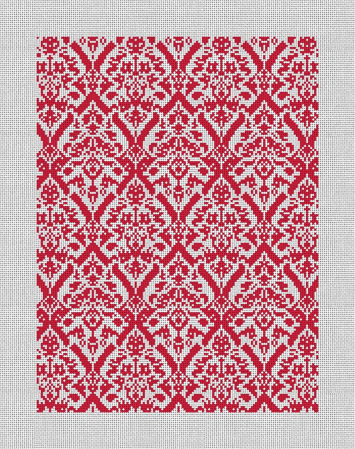 Damask Needlepoint Trifold Wallet Kit NeedlePaint