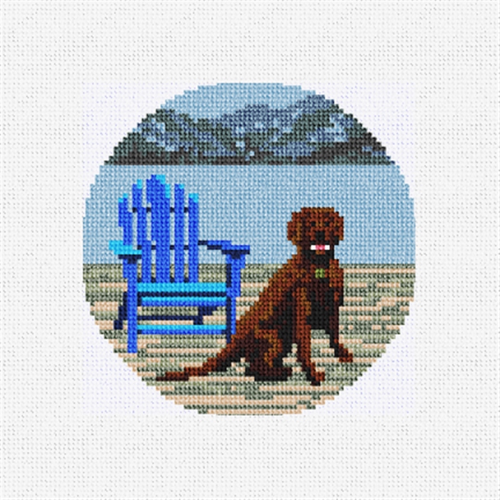 Day at the Lake Needlepoint Ornament Kit