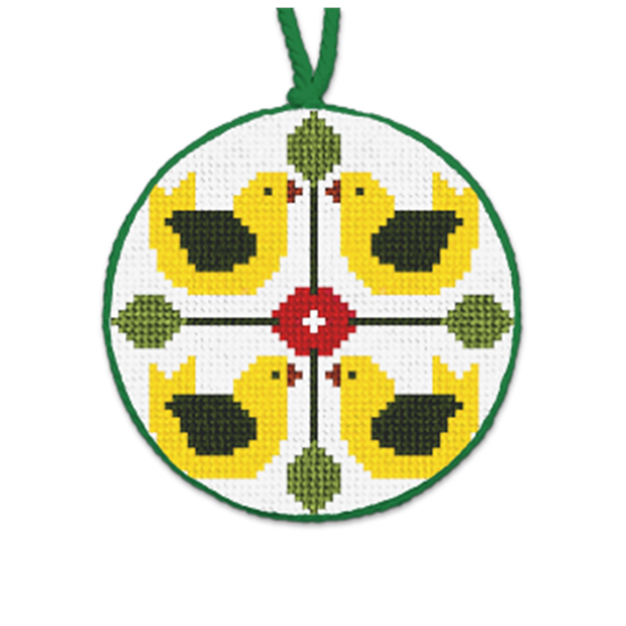 Day Four Christmas Needlepoint Ornament