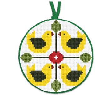 Day Four Christmas Needlepoint Ornament