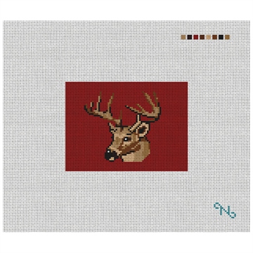 Deer Hunting Needlepoint Card Wallet Kit