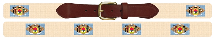 Delaware Flag Needlepoint Belt