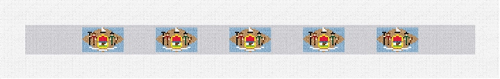 Delaware Flag Needlepoint Dog Collar Kit