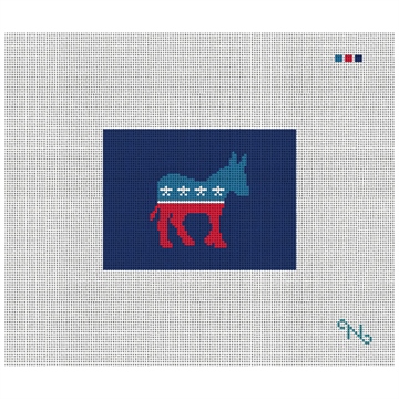 Democratic Needlepoint Card Wallet Kit