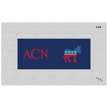 Democratic Needlepoint Flask Kit