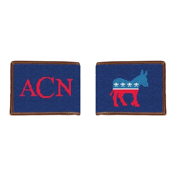Democratic Needlepoint Wallet