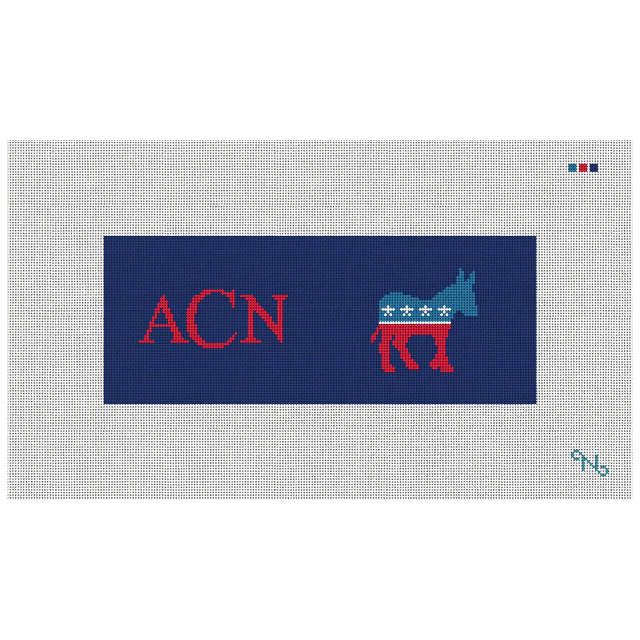 Democratic Needlepoint Wallet Kit