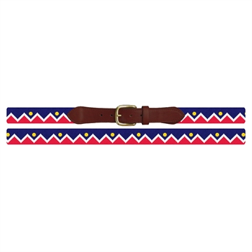 Denver Colorado Flag Needlepoint Belt