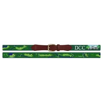 Denver Country Club Golf Course Needlepoint Belt