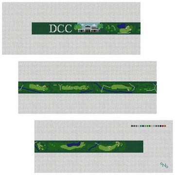 Denver Country Club Golf Needlepoint Belt Kit