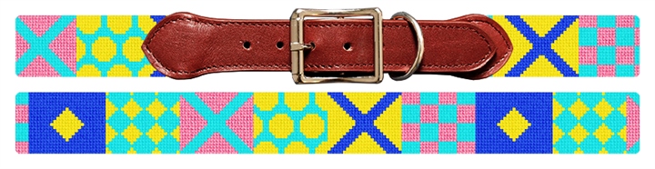 Derby Silks Needlepoint Dog Collar 