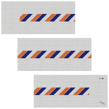 Diagonal Stripe Needlepoint Belt Kit