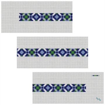 Diamond Plaid Needlepoint Belt Kit