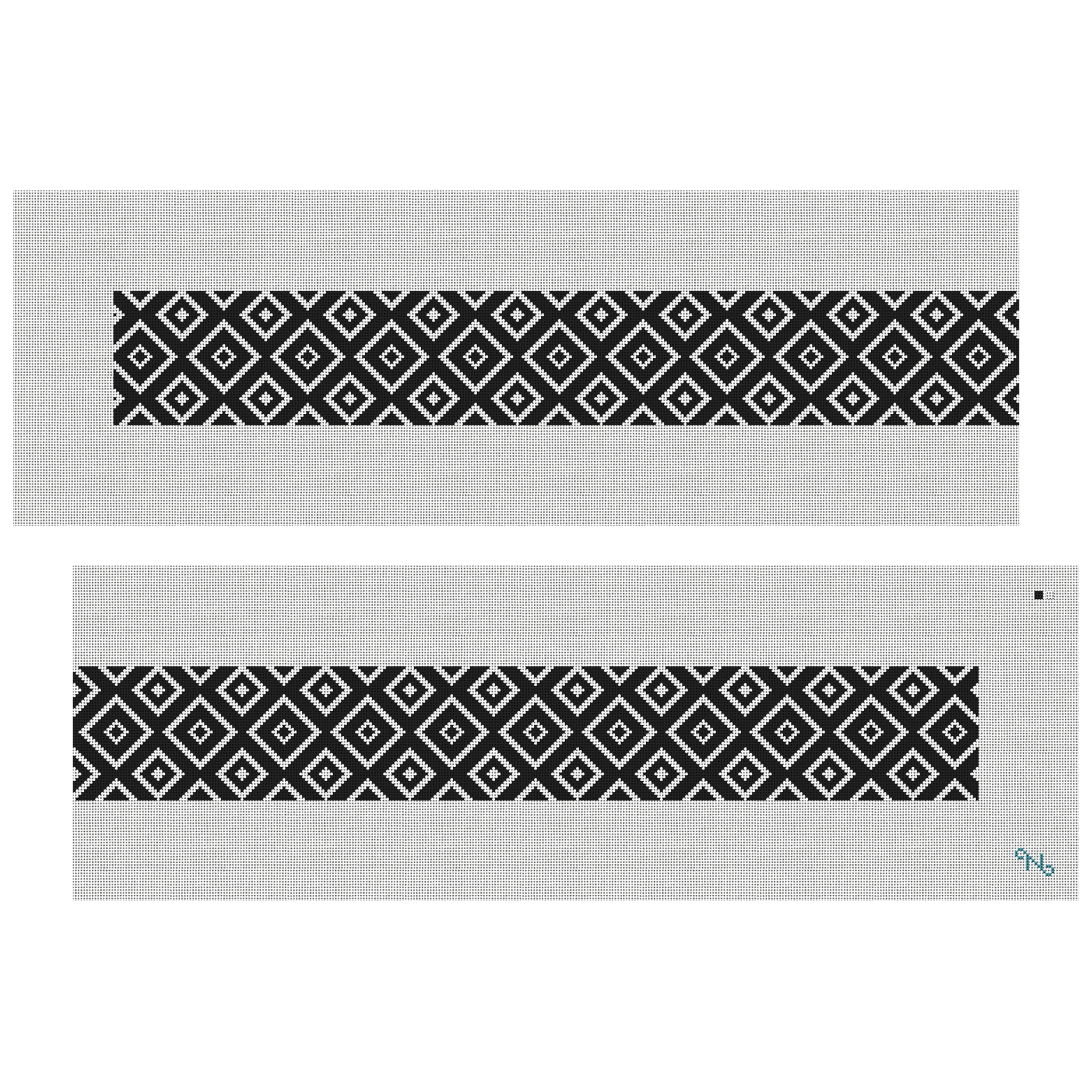 Diamonds Purse Guitar Strap Needlepoint Kit