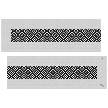 Diamonds Purse Guitar Strap Needlepoint Kit Stitched Preview