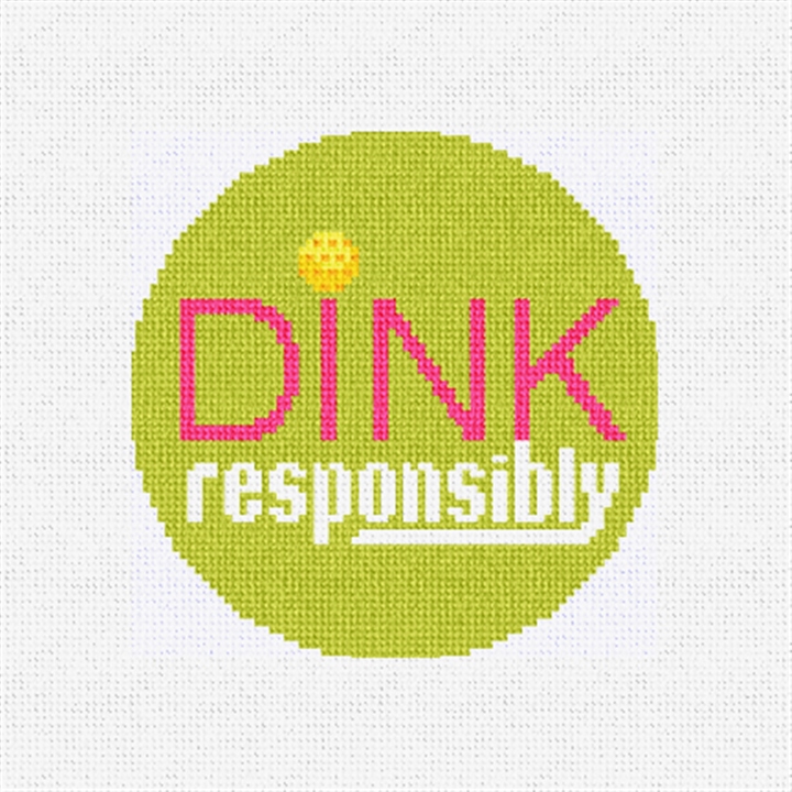 Dink Responsibly Needlepoint Ornament Kit