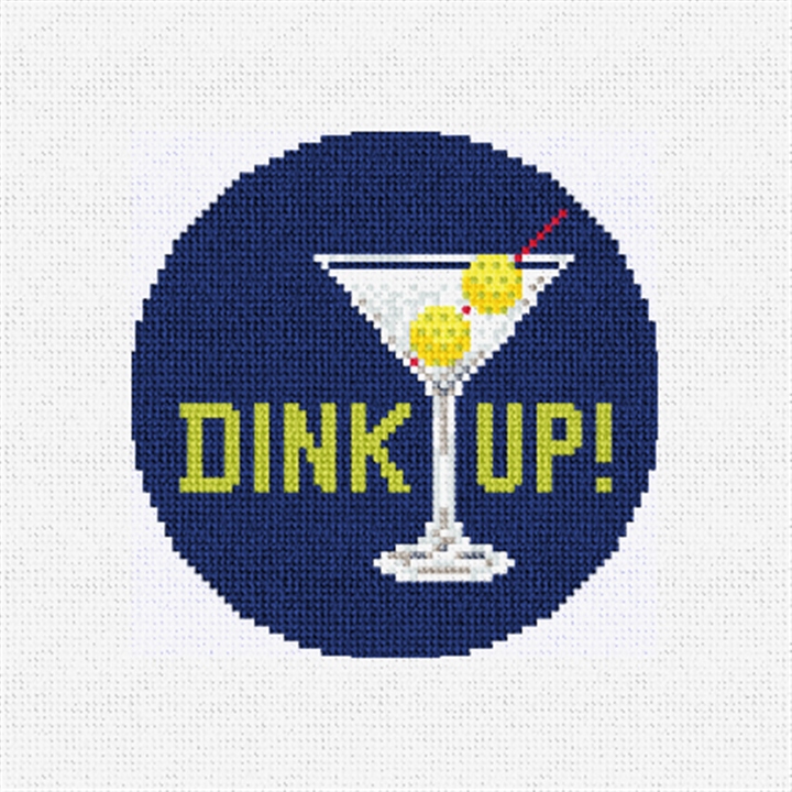 Dink Up Pickleball Needlepoint Ornament Kit