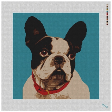 Dog Needlepoint Pillow Kit