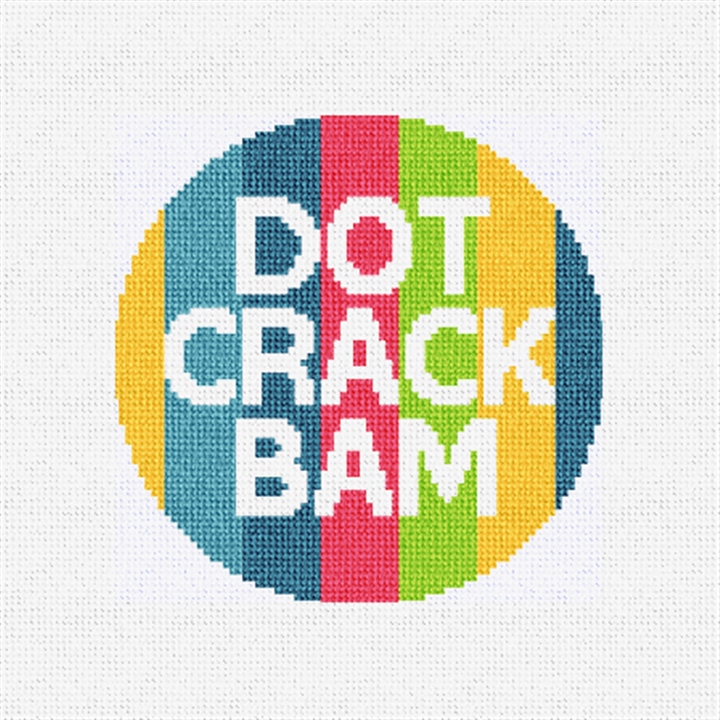Dot Crack Bam Needlepoint Coaster Ornament Kit