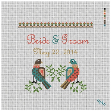 Dove Love Wedding Needlepoint Kit