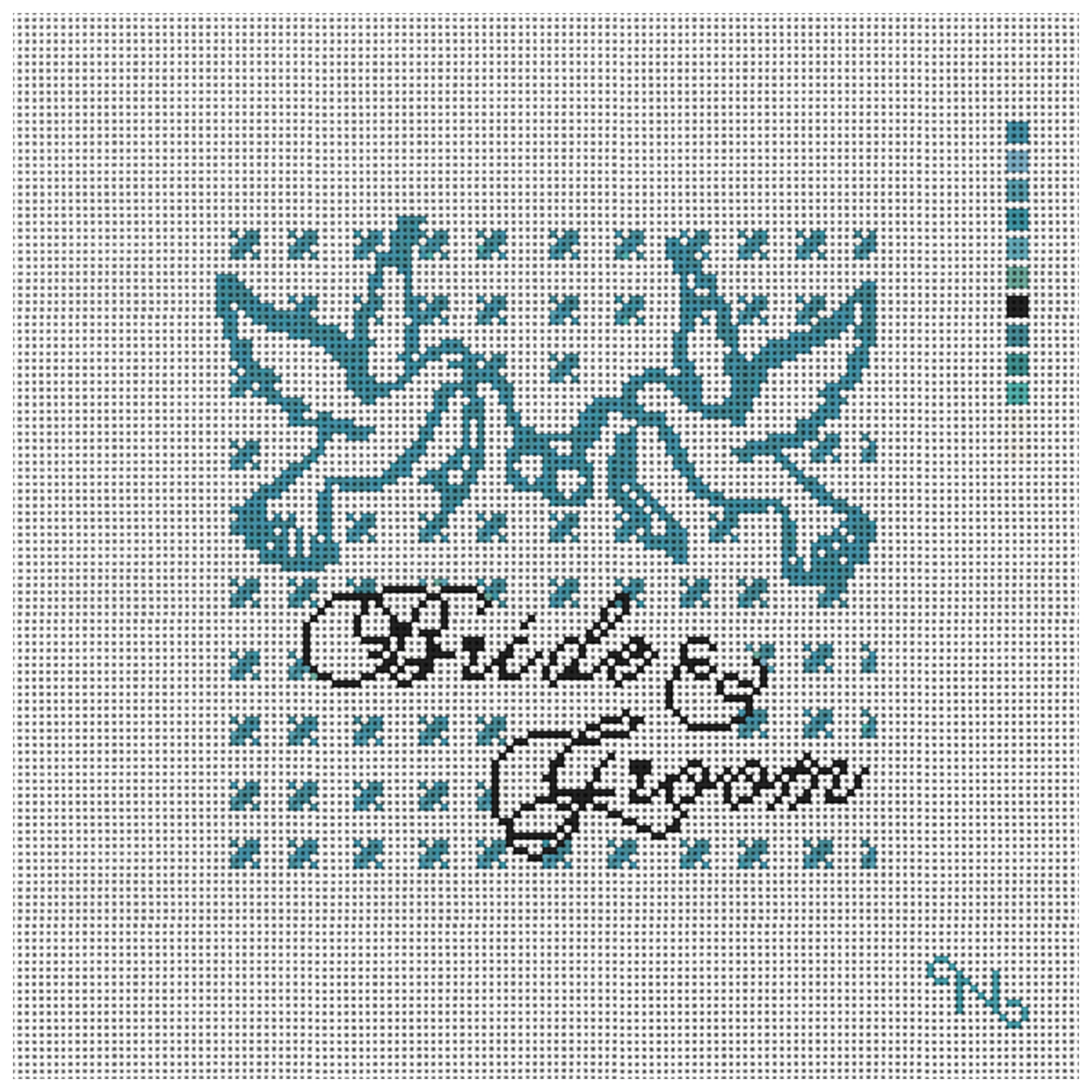 Doves of Peace Wedding Pillow Needlepoint Kit