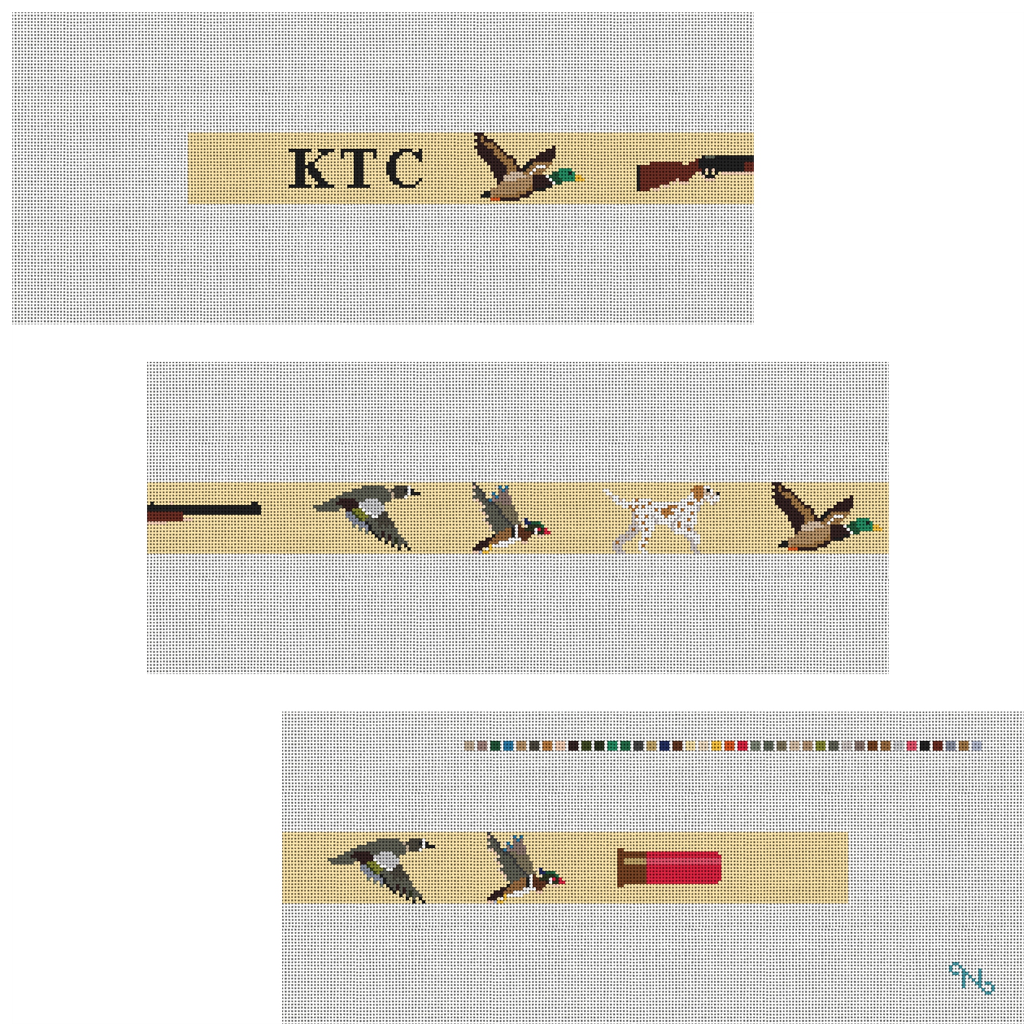 Duck Hunting Belt Needlepoint Kit