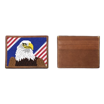 Eagle Needlepoint Card Wallet 