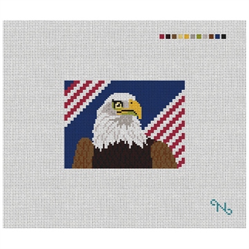 Eagle Needlepoint Card Wallet Kit