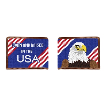 Eagle Needlepoint Wallet