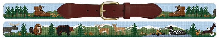 East Coast Hiking Needlepoint Belt
