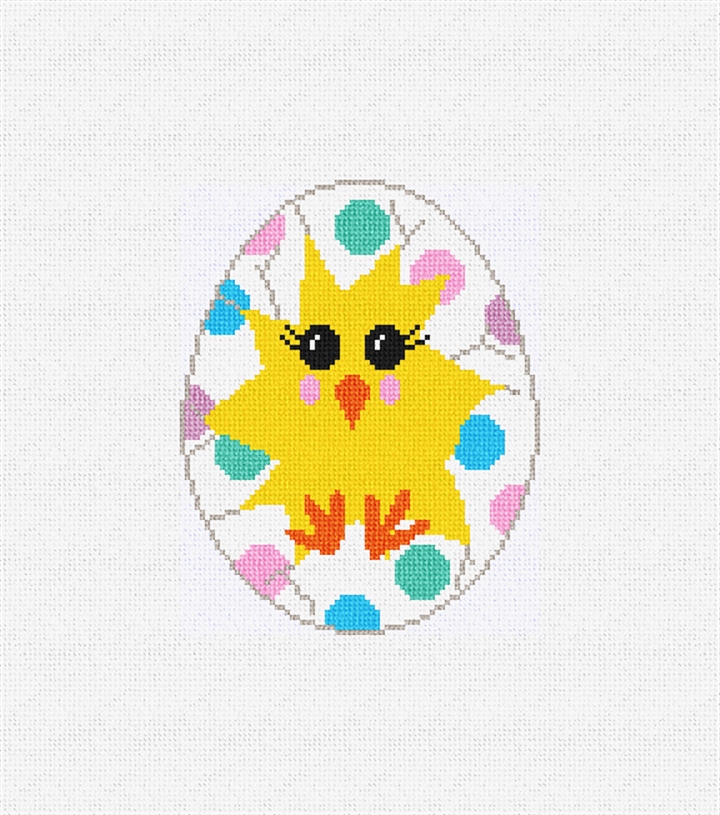 Easter Chick Needlepoint Ornament Kit