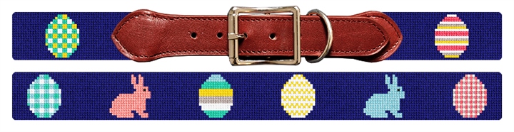 Easter Needlepoint Dog Collar