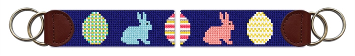 Easter Needlepoint Key Fob