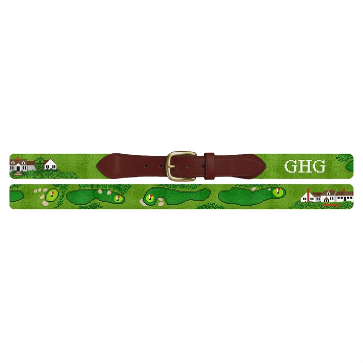 Eastward Ho! Golf Course Needlepoint Belt