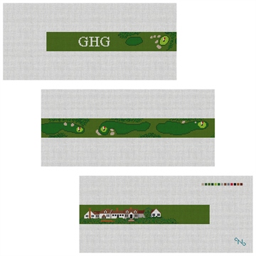 Eastward Ho! Golf Course Needlepoint Belt Kit