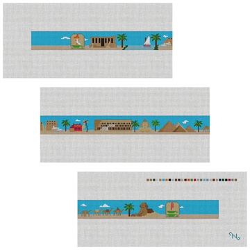 Egyptian Pyramids Needlepoint Belt Kit