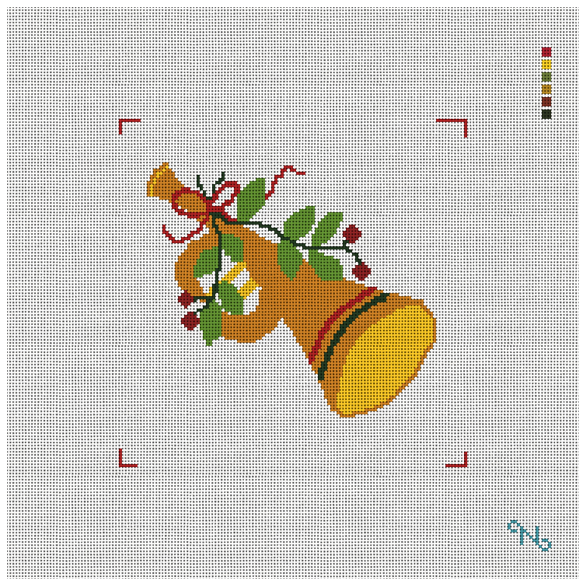 Eleven Pipers Piping Needlepoint Kit