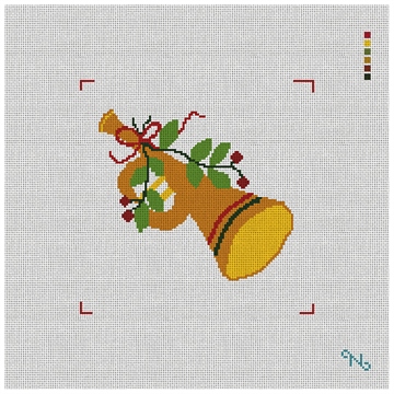 Eleven Pipers Piping Needlepoint Kit