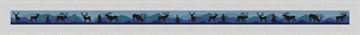 Elk Blue Needlepoint Belt Kit