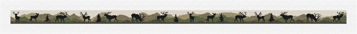 Elk Camo Needlepoint Belt Kit Stitched Preview