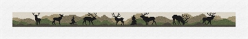 Elk Camo Needlepoint Dog Collar Kit Stitched Preview