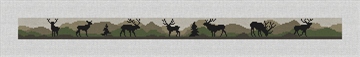 Elk Camo Needlepoint Dog Collar Kit