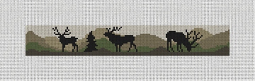 Elk Camo Needlepoint Key Fob Kit