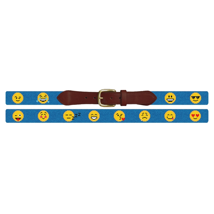 Emojis Needlepoint Belt