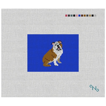 English Bulldog Needlepoint Card Wallet Kit