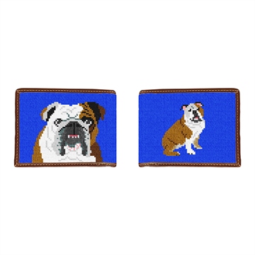 English Bulldog Needlepoint Wallet