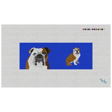 English Bulldog Needlepoint Wallet Kit