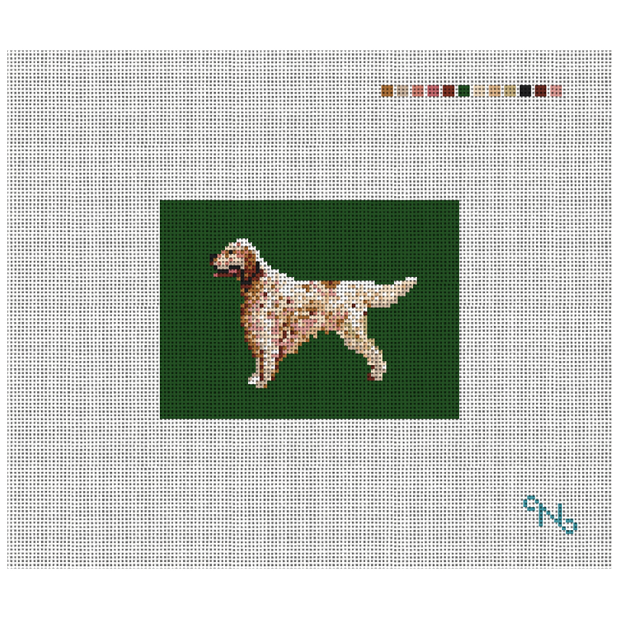 English Setter Needlepoint Card Wallet Kit