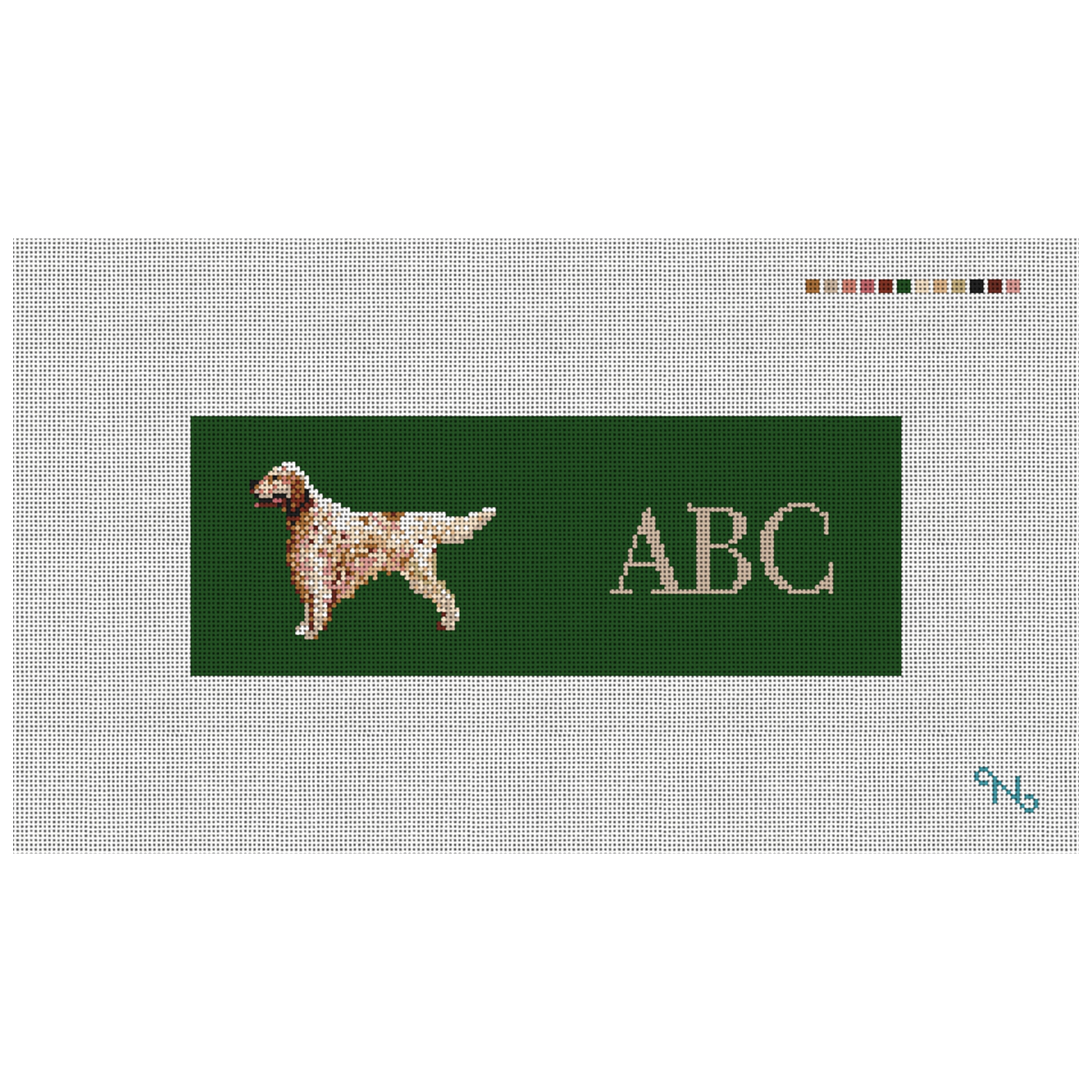 English Setter Needlepoint Wallet Kit